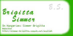 brigitta simmer business card